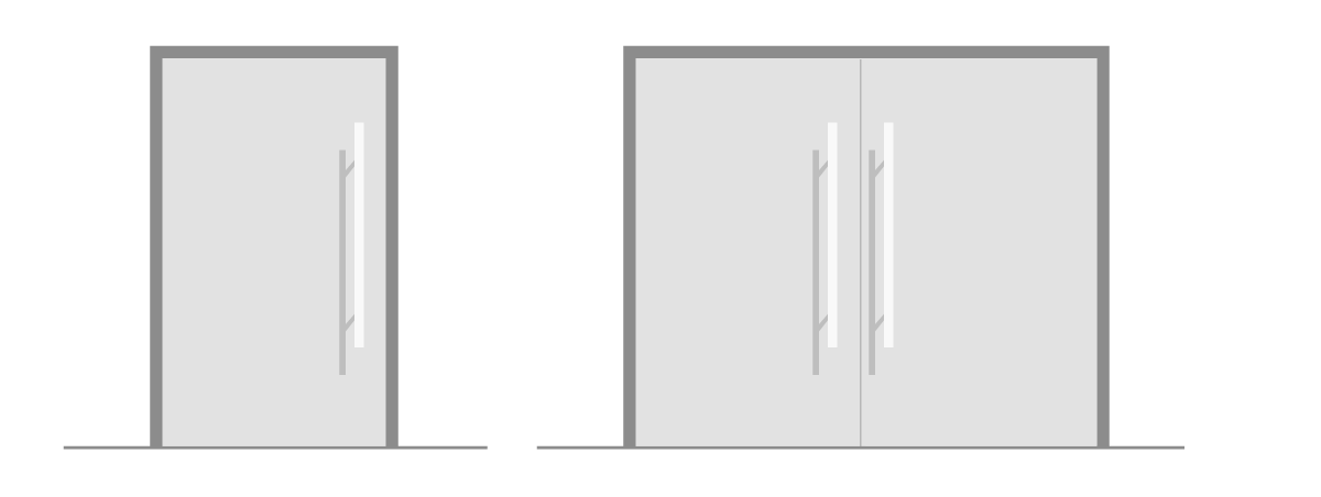 Porte simple ou porte double | IZYX-SYSTEMS