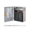 Coffret alimentation chargeur en ABS avec alimentation et batteries RSX-1205C + 2 FX123.2| IZYX SYSTEMS