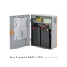 Coffret alimentation chargeur multivoies en ABS avec alimentation et batteries RSXV-12034C + 2 FX123.2| IZYX SYSTEMS