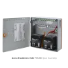 Coffret alimentation chargeur multivoies en ABS avec alimentation et batteries RSXV-12088C + 2 FX1204| IZYX SYSTEMS