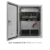 Coffret métal étanche IP66 avec alimentation et batteries PSW304020-1220 + 2 FX1212 | IZYX SYSTEMS