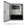 Coffret métal étanche IP66 avec alimentation et batteries PSW405020-482.5 + 2 FX1224 | IZYX SYSTEMS