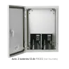 Coffret métal vide étanche IP66 avec batteries PSWB304020 + 2 FX1212 | IZYX SYSTEMS