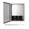 Coffret métal vide étanche IP66 avec batteries PSWB405020 + 3 FX1212 | IZYX SYSTEMS