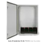 Coffret métal vide étanche IP66 avec batteries PSWB507030 + 8 FX1212 | IZYX SYSTEMS