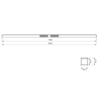 Tube électromagnétique horizontal série 2 X 300 Kg, 12 ou 24V, avec 2 contacts inverseurs