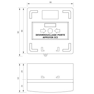 Déclencheur manuel VERT 3 contacts 12 à 24 V DC, lumineux et sonore| Izyx Systems