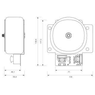 Transformateur sur plaque de montage 24V 6A