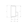 IRS38, Capteur infrarouge, Ø 38 mm, sans contact acier inoxydable, 12 à 24V, plan technique | IZYX SYSTEMS