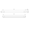 SPB85000, Barre contact 850 mm, plan technique | IZYX SYSTEMS