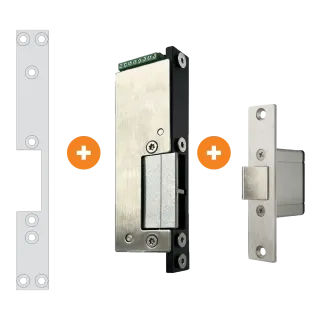 Gâche électrique issue de secours à encastrer 24 mm, DIN gauche 24/48 V DC