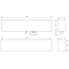 335XK2448AP, Verrou électrique issue de secours en applique, 24/48 V DC, plan technique | IZYX SYSTEMS