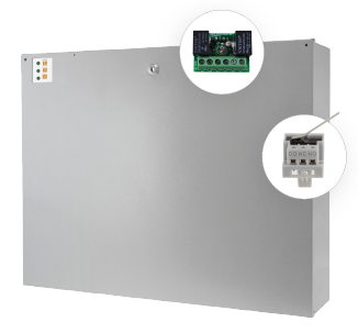 Alimentation chargeur en coffret électrique pour cartes électroniques autoprotection et report défaut | IZYX-SYSTEMS