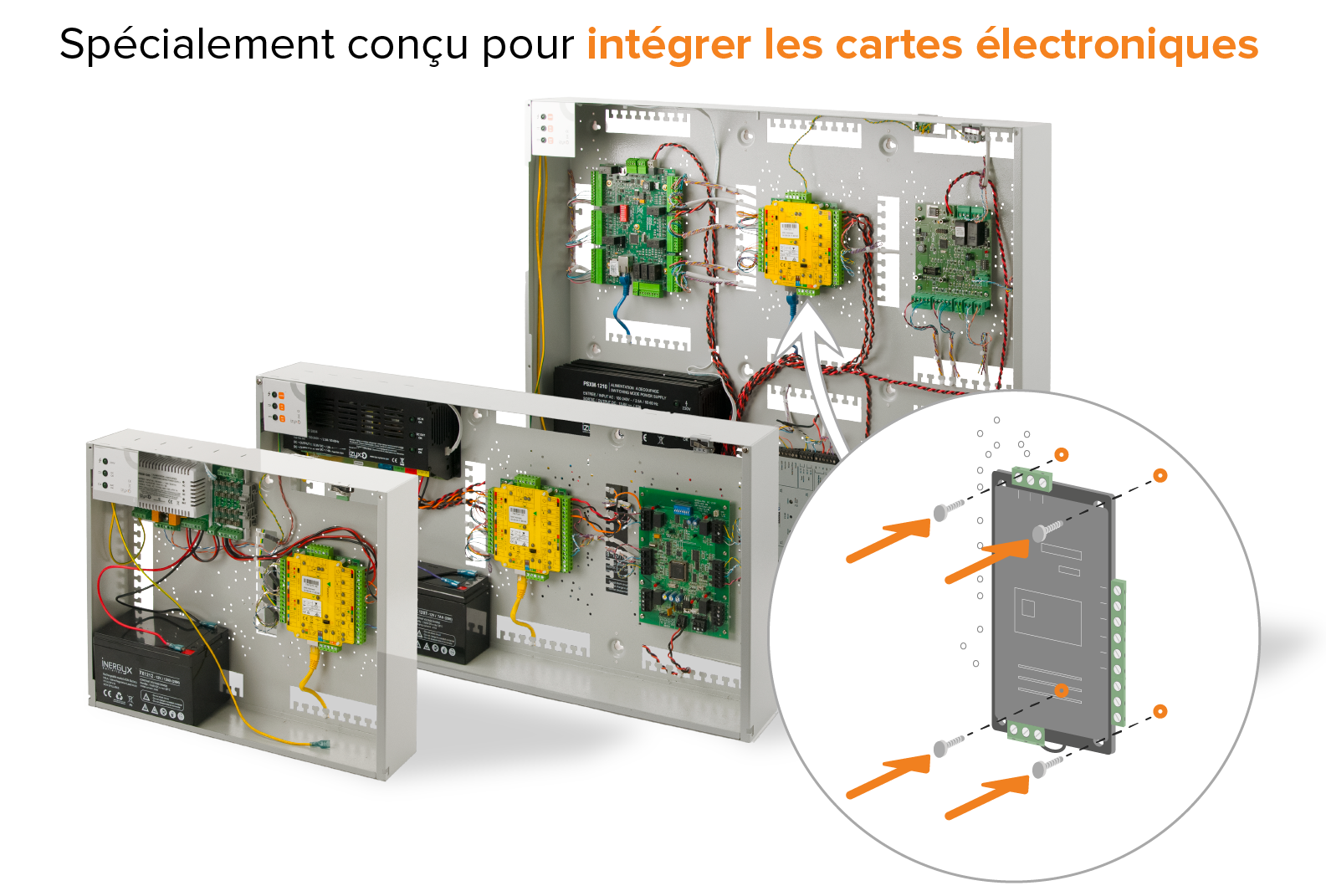 Alimentation chargeur en coffret électrique pour cartes électroniques | IZYX-SYSTEMS