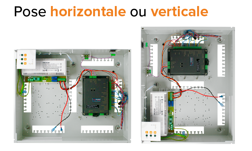 Alimentation chargeur en coffret électrique pour cartes électroniques pose horizontale ou verticale | IZYX-SYSTEMS