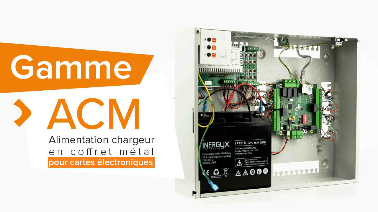 Gamme ACM | Alimentation chargeur en coffret électrique pour cartes électroniques | IZYX-SYSTEMS